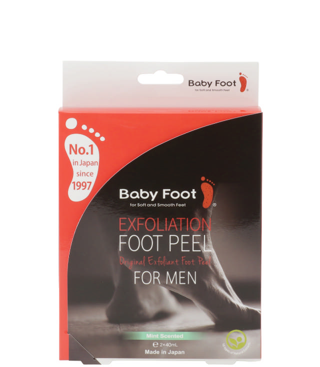 Baby Foot Exfolation Foot Peel For Men, 2x 40 ml.