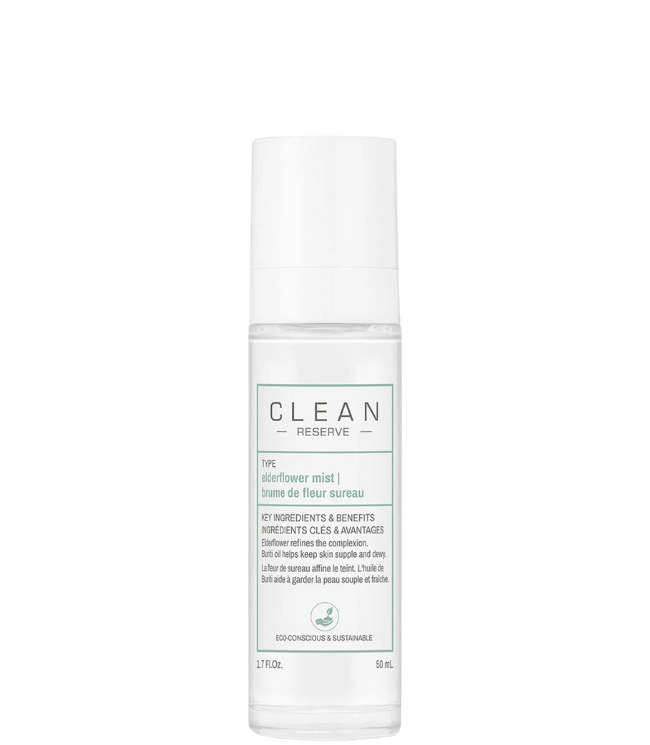 CLEAN Reserve Elderflower Hair & Body Face Mist, 50 ml.