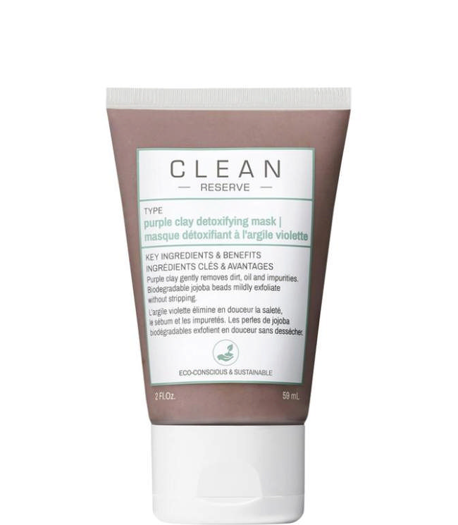 CLEAN Reserve Purple Clay Detoxifying Mask, 59 ml.