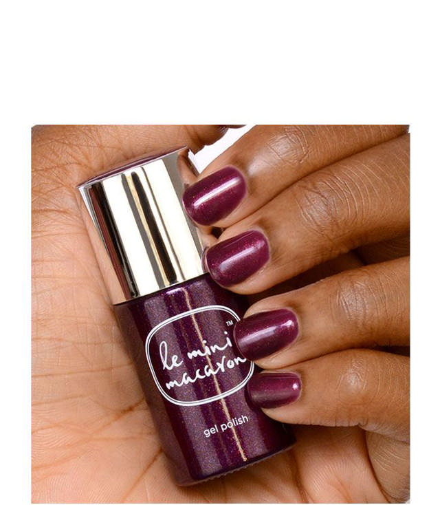 Le Mini Macaron Single Gel Polish Dark Plum, 10 ml.