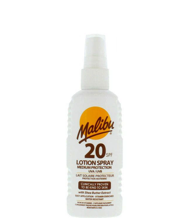 Malibu Protective Sun Lotion Spray SPF12, 100 ml.