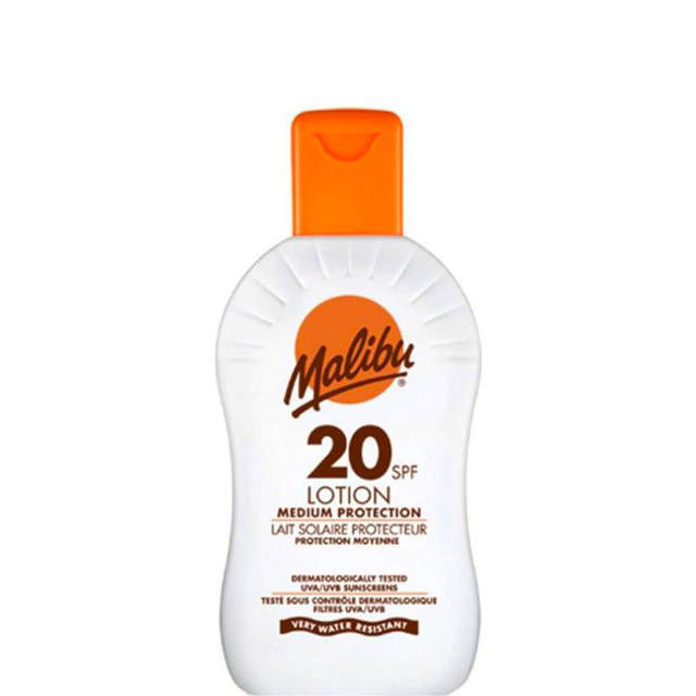 Malibu Protective Sun Lotion SPF20, 200 ml.