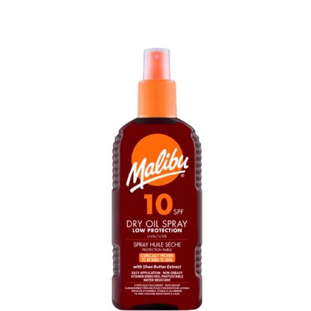 Malibu Dry Oil Spray SPF10, 200 ml.