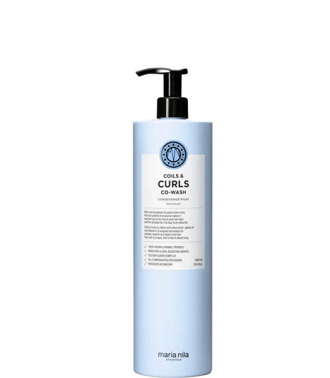 Maria Nila Coils & Curls Co-Wash, 1000 ml.