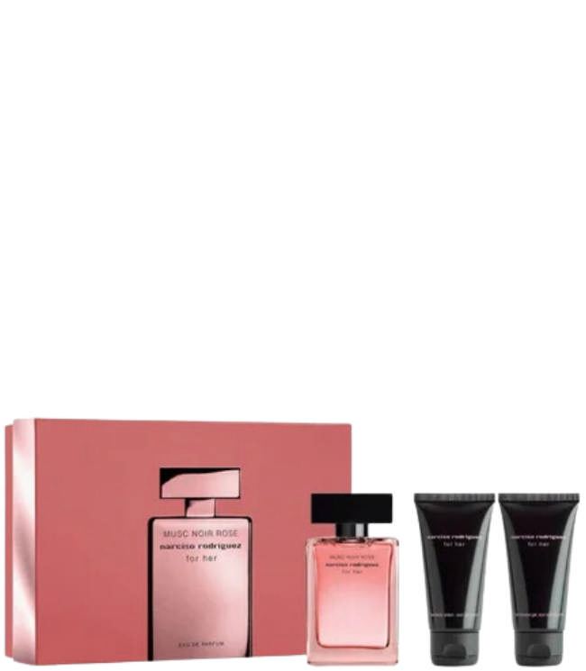 Narciso Rodriguez Musc Noir Rose Gift Set - EDP 50 ml + Shower Gel 50 ml + Bodylotion 50 ml.