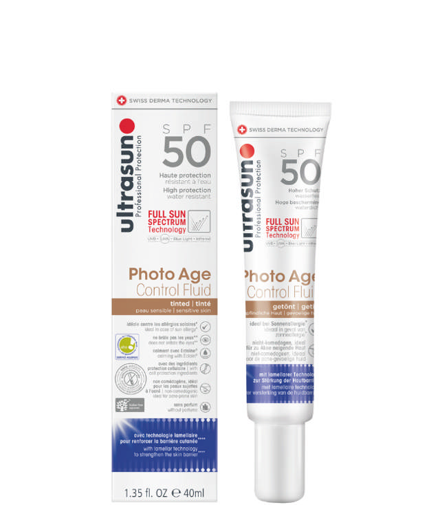Ultrasun Photo Age Control Fluid Tinted SPF50, 40 ml.