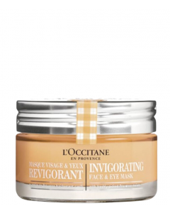 L'Occitane Invigorating Face & Eye Mask, 75 ml.